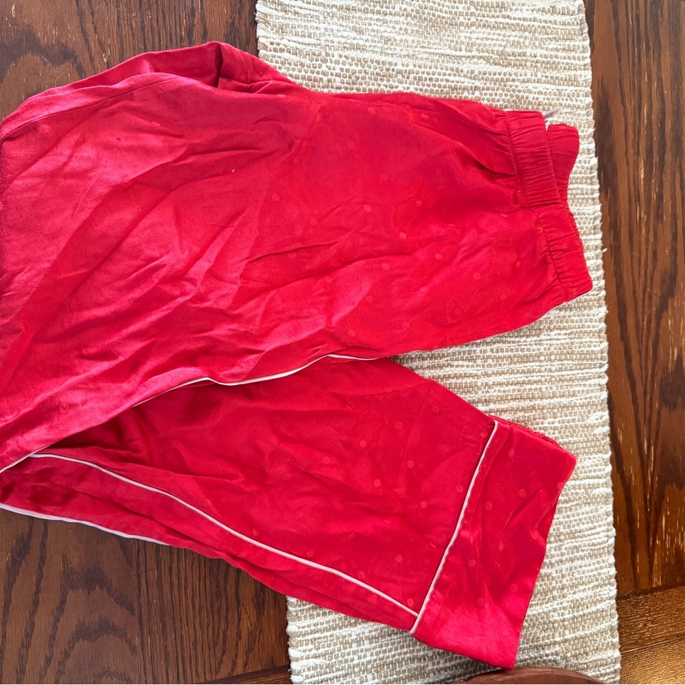 Red Victoria’s Secret polkadot PJ pants